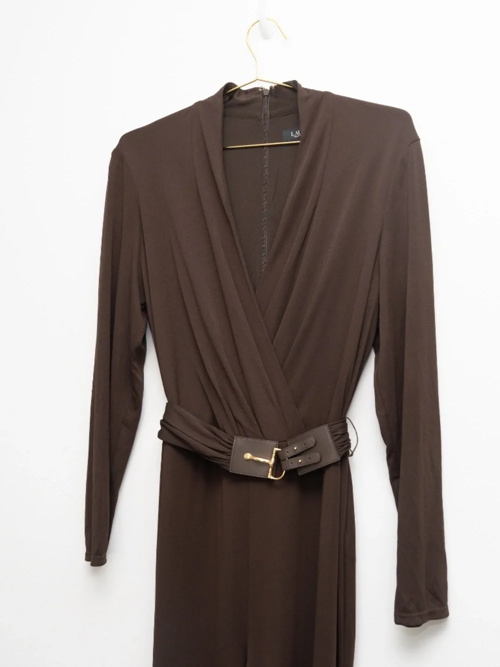 Lauren Ralph Lauren - Belted Surplice Jersey‎ Jumpsuit